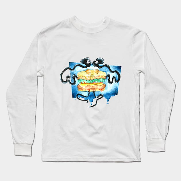 "ZEN BURGE", A yummy design by Jorge Centeno Long Sleeve T-Shirt by Jorgecenteno